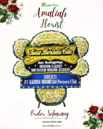 Papan Bunga Duka di Karangsong